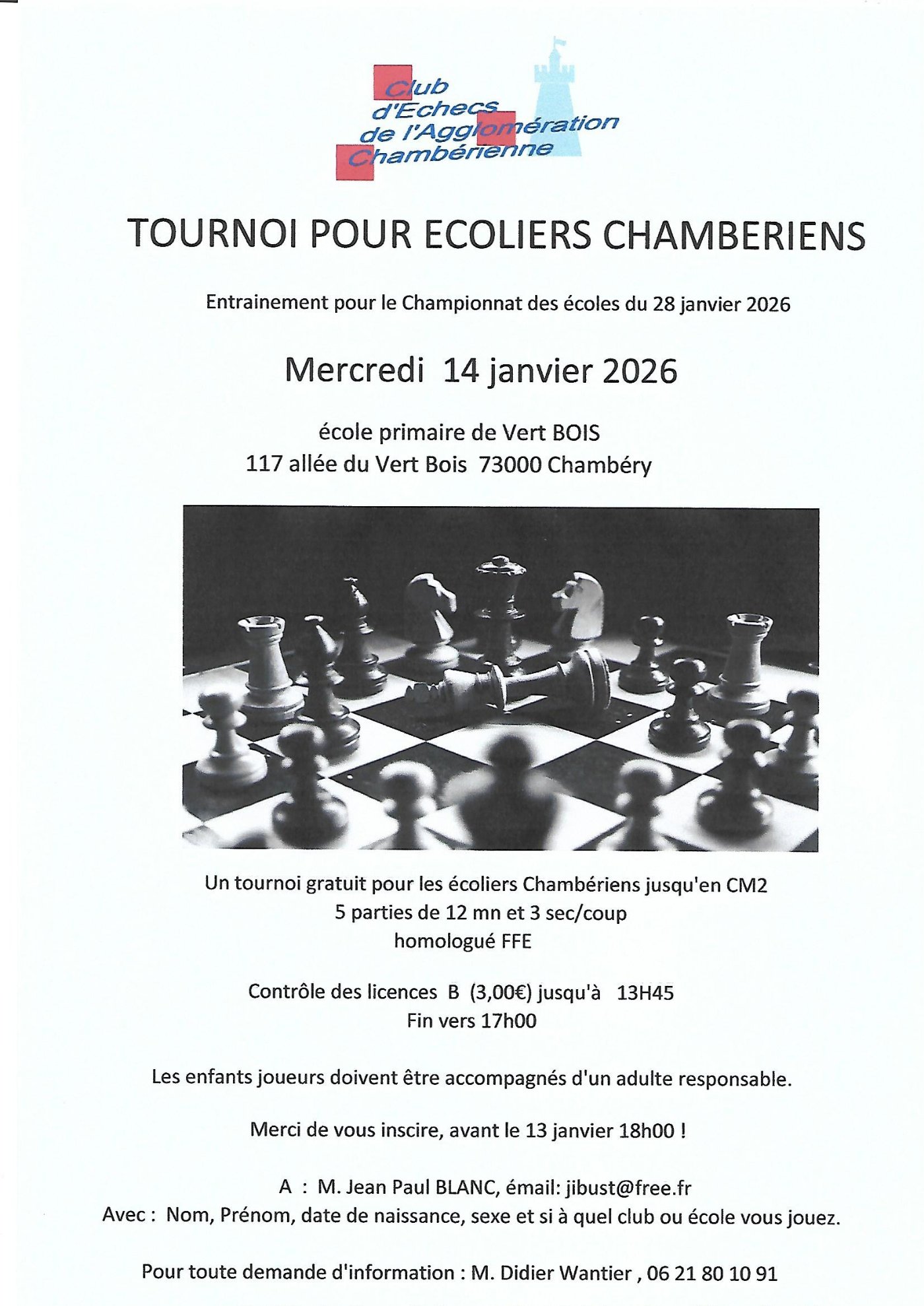 Un tournoi pour s’entraîner « spécial » écoliers chambériens